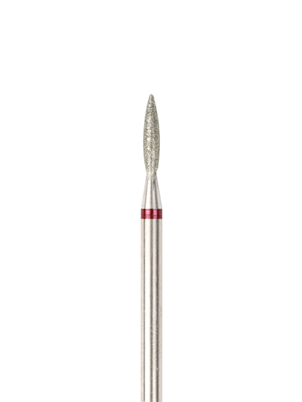 Flame-shaped Diamond Coated Rotary File, 2.2 mm, Fine abrasivenes