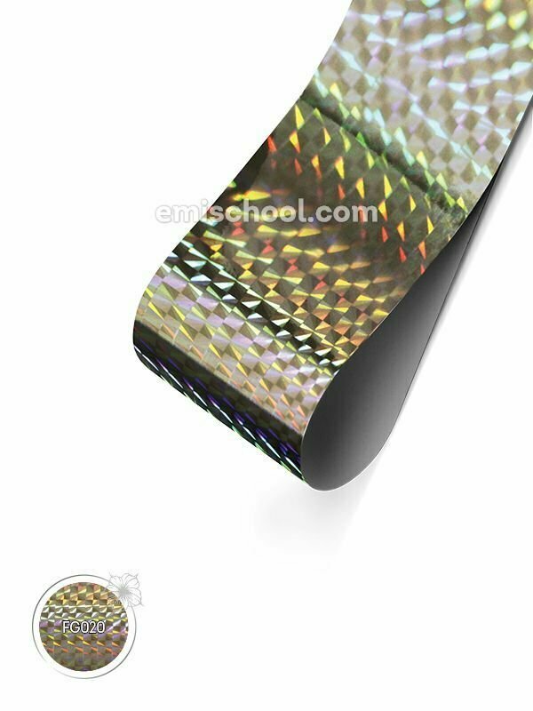 Foil holographic silver Chess, 1.5 m