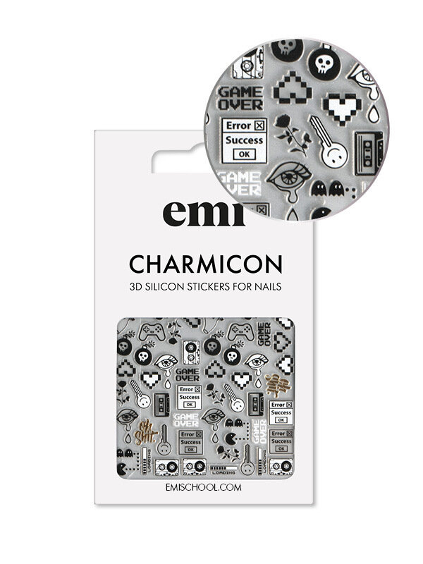 Charmicon 3D Silicone Stickers #188 Game Over
