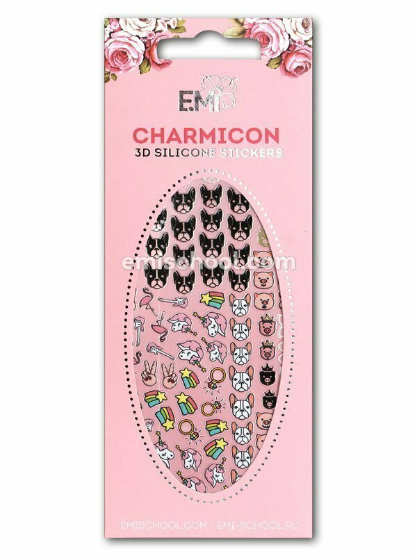 Charmicon 3D Silicone Stickers #64 Icons
