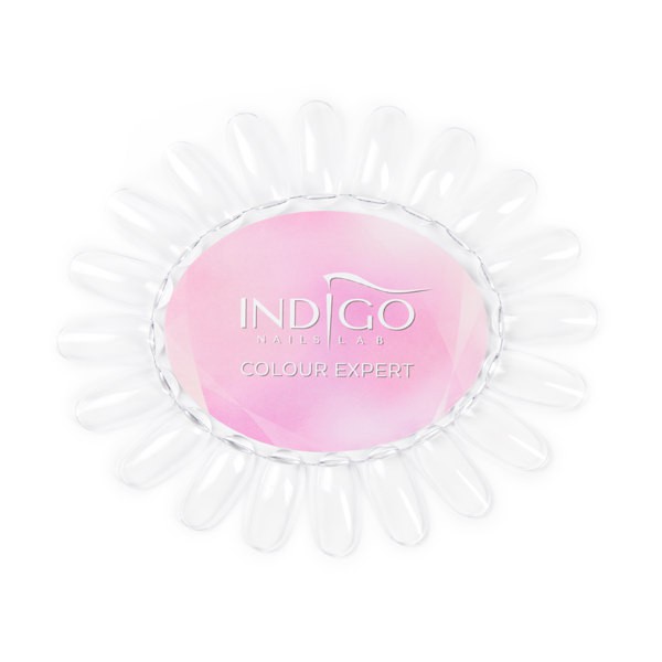 Color Chart Display Oval transparent Indigo Colour Expert (Pink)