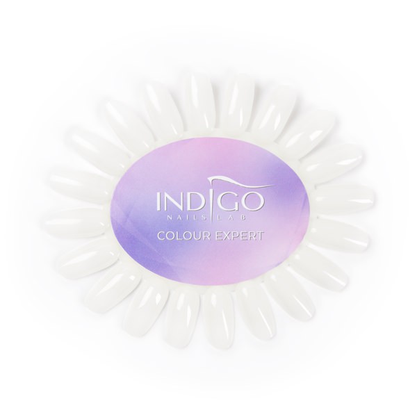 Color Chart Display Oval milky Indigo Colour Expert (Violet)