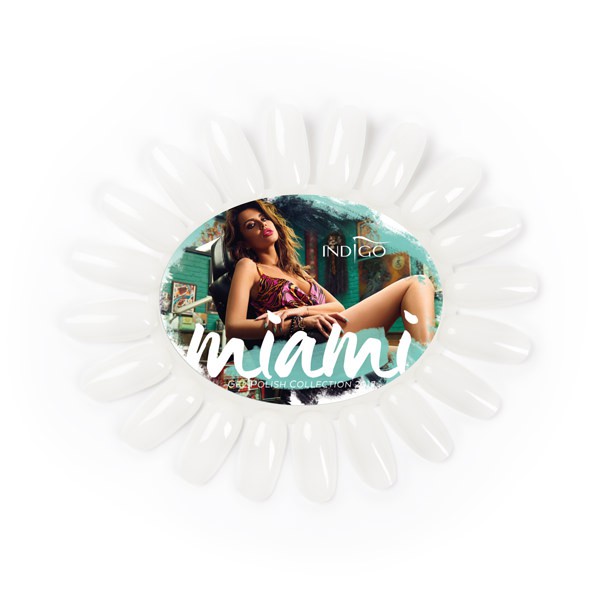 Color Chart Display Oval milky Miami Collection Don`t Worry Beach Happy