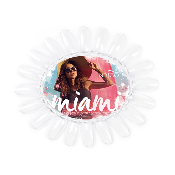 Color Chart Display Oval transparent Miami Collection Los Flamingos