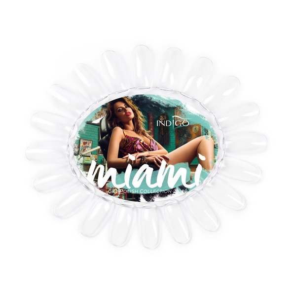 Color Chart Display Oval transparent Miami Collection Don`t Worry Beach Happy