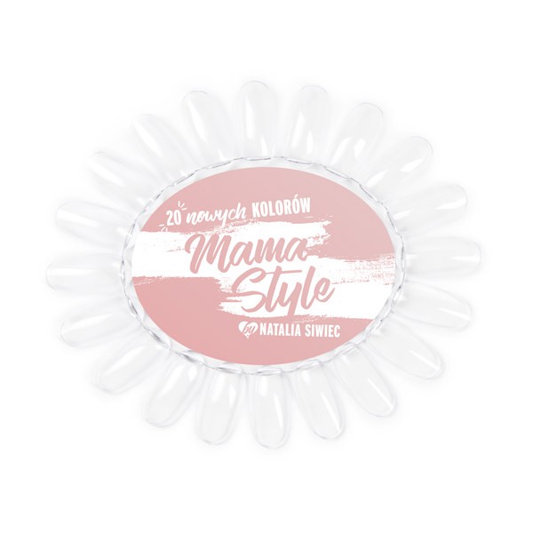 Color Chart Display Oval transparent 20 colors Mama Style
