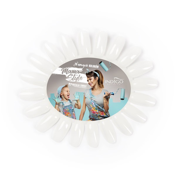 Color Chart Display Oval milky Mama No Drama