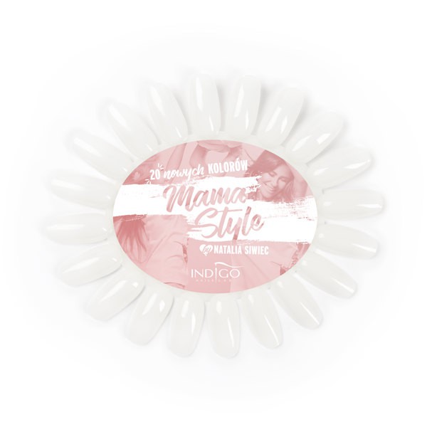 Color Chart Display Oval milky Good Idea
