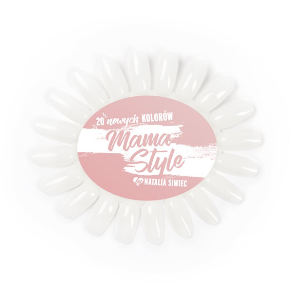 Color Chart Display Oval milky 20 colors Mama Style