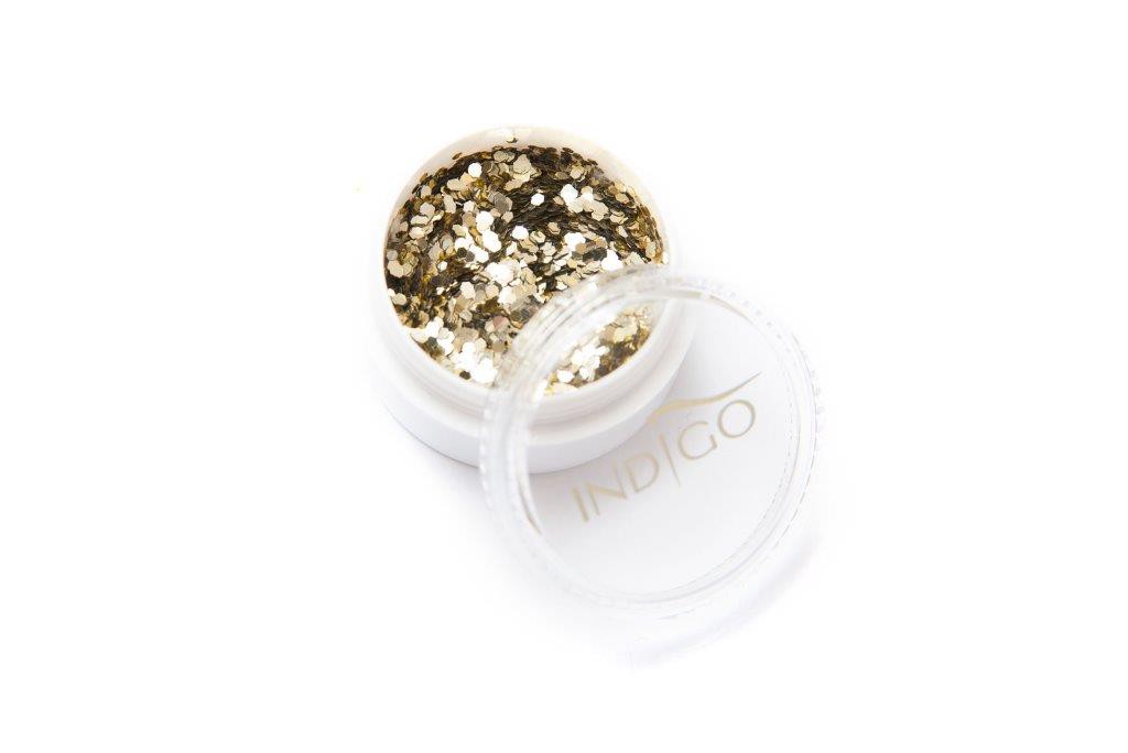 Hexagons Light Gold Wedding 1,5 g