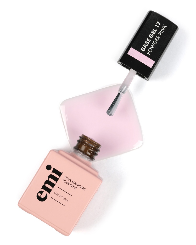E.MiLac Base Gel Powder Pink #17, 9 ml.