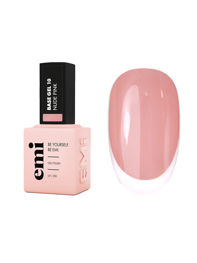 E.MiLac Base Gel Nude Pink #10, 9/15 ml.