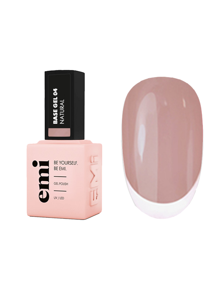 E.MiLac Base Gel Natural #04, 9 ml.
