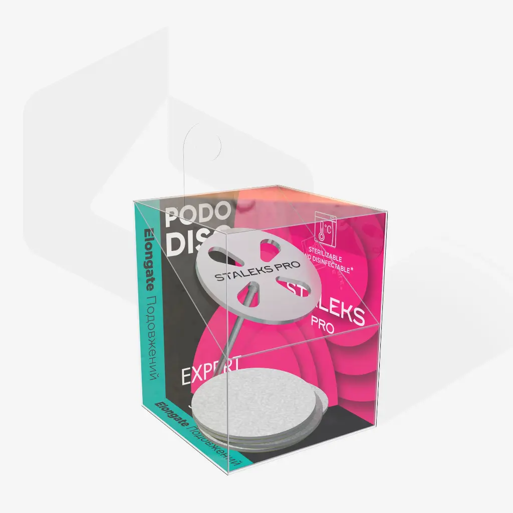 PEDICURE DISC EXTENDED PODODISC STALEKS PRO M COMPLETE WITH REMOVABLE FILE 180 GRIT 5 PC (20 MM), SET(PDLSET-20)
