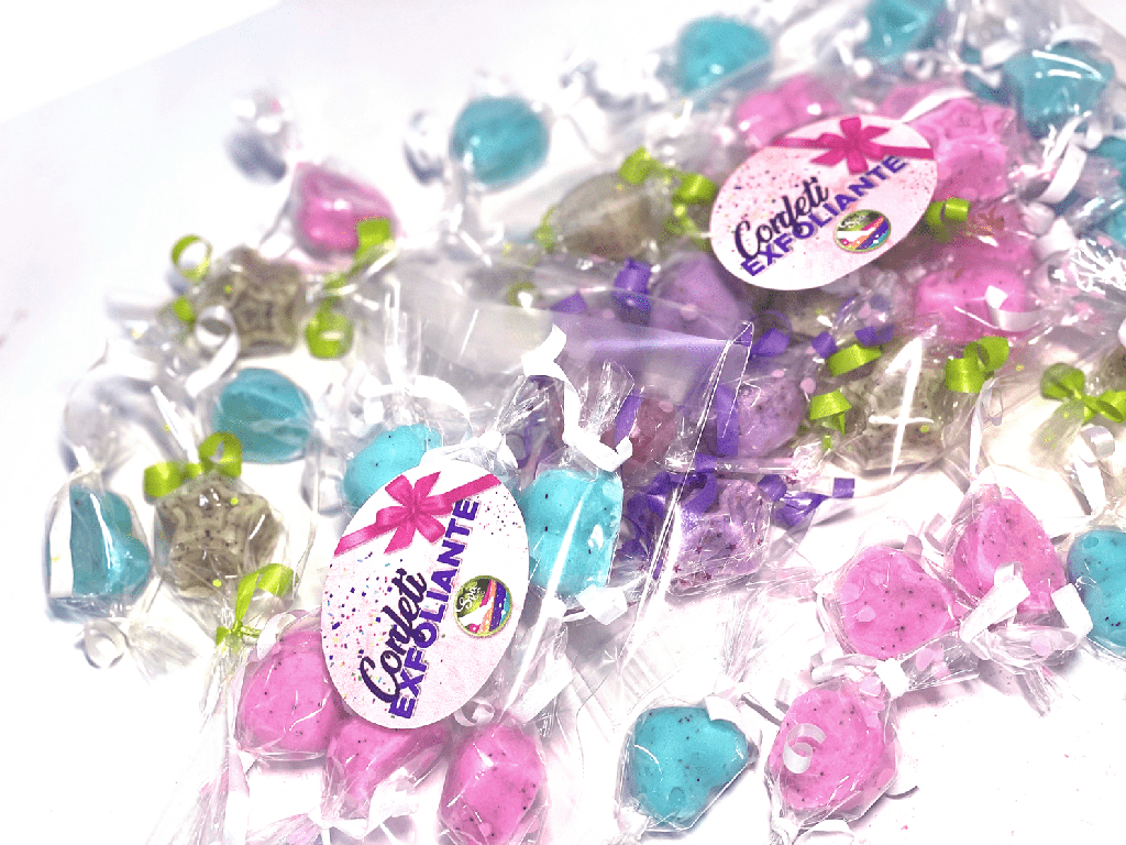 Gel exfoliante Confeti 20 uds