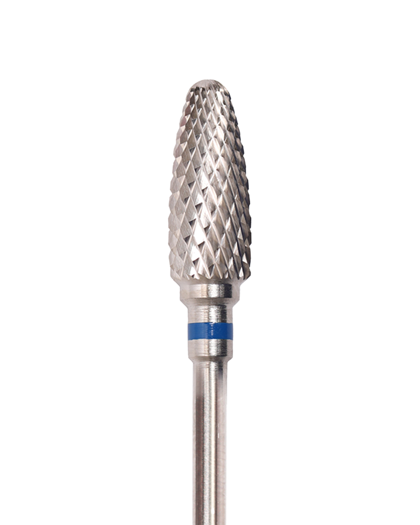 Corn-shaped carbide rotary file, 6 mm, medium abrasiveness
