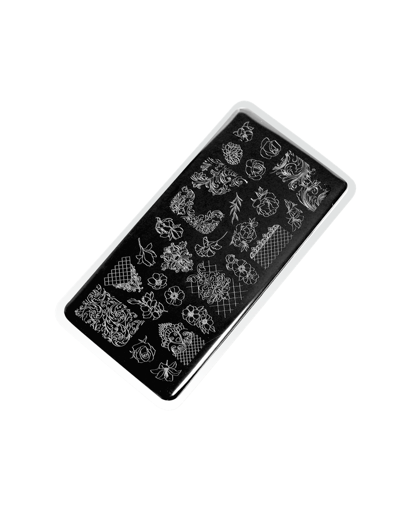 Stamping plate #9 Flowers and patterns