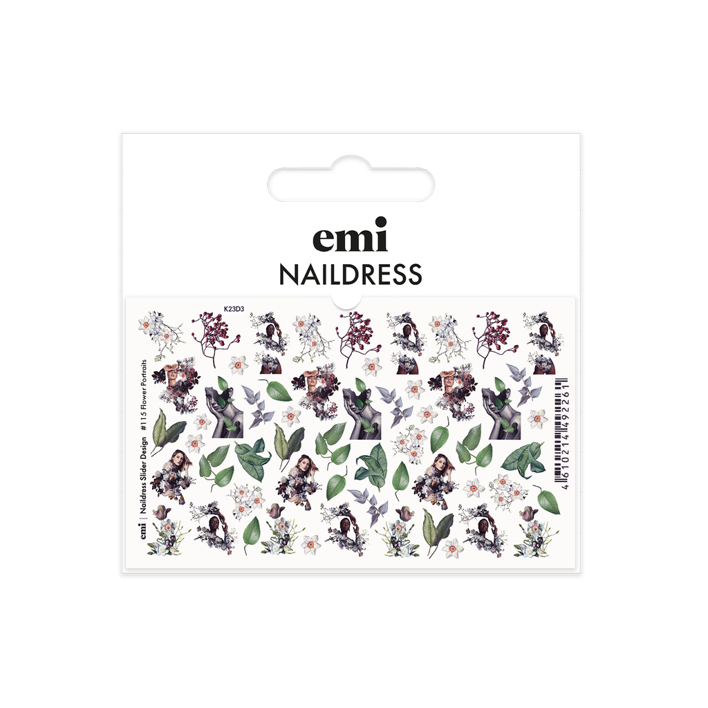 Naildress Slider Design #115 Flower portraits