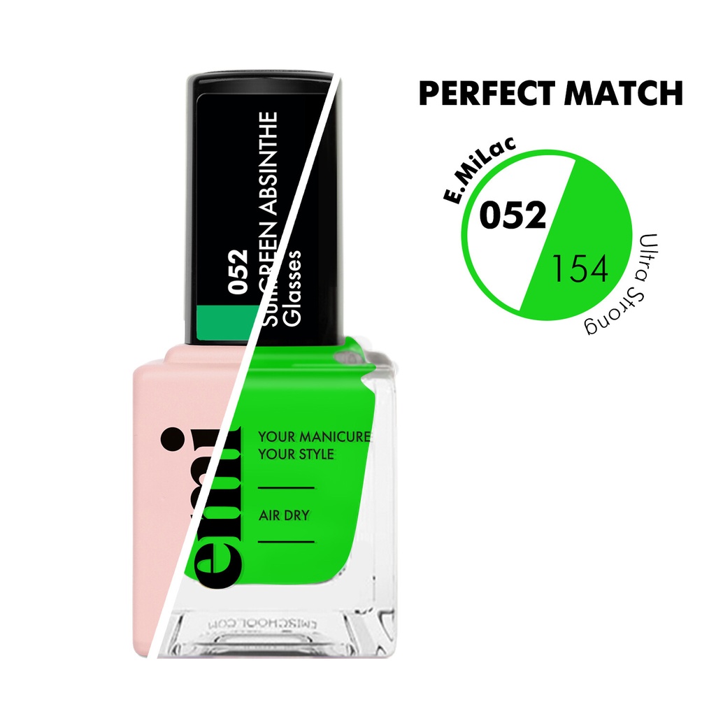 E.MiLac NEON Green Absinthe #052 & Ultra Strong NP Summer Glasses #154