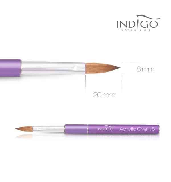 Indigo Vlada Bulle Acrylic Brush No 8