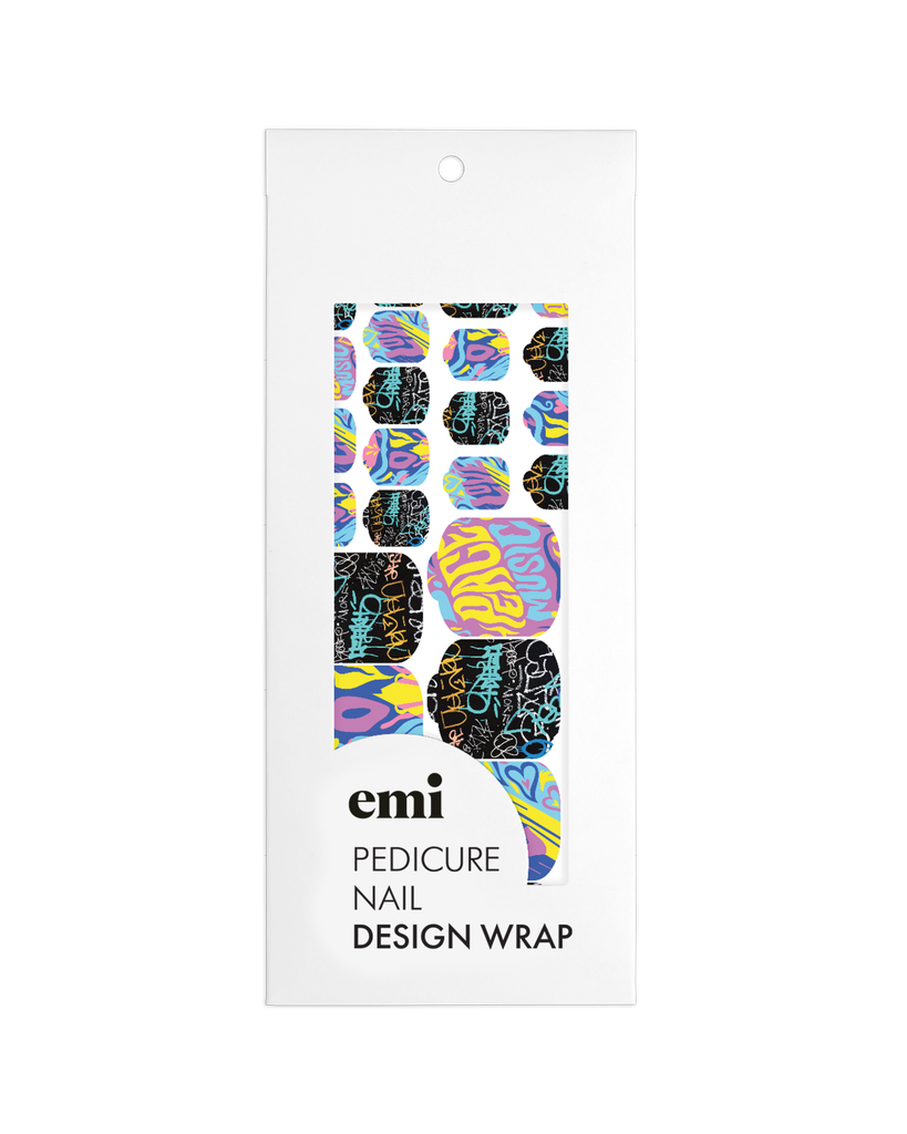 Pedicure nail wraps #5 Street Beat
