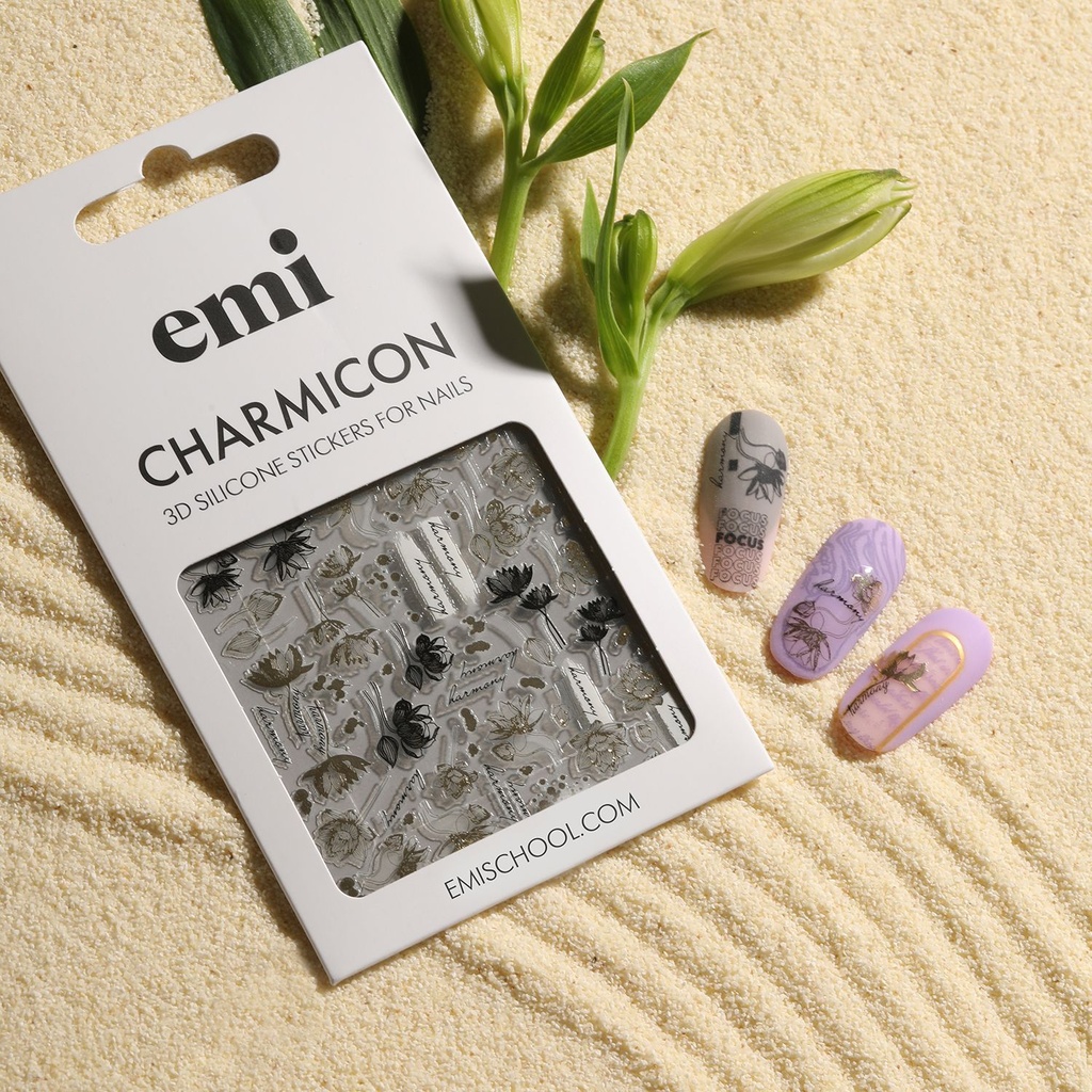 CHARMICON 3D SILICONE STICKERS #257 BLOOMING LOTUS