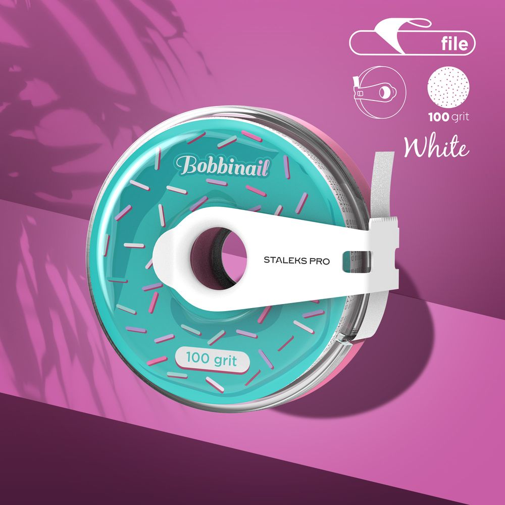 Disposable white abrasive tape EXPERT 100 grit in