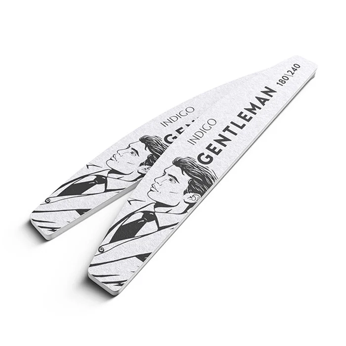 DISPOSABLE NAIL MOON 180/240 Gentleman -10 pcs