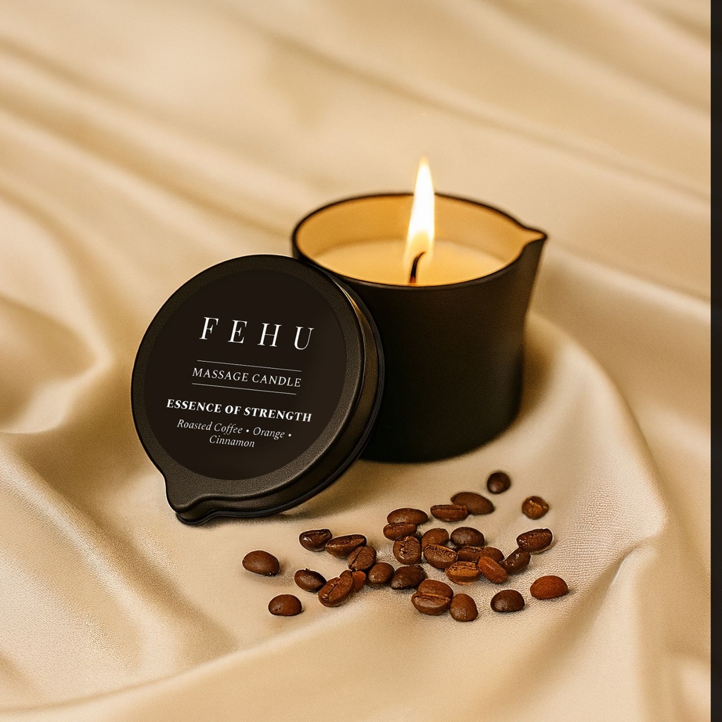 Massage Candle Essence of Strength, 30g. (FEHU)