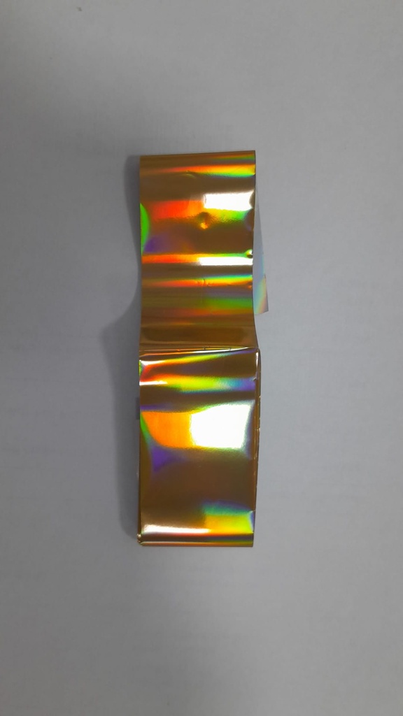 FOIL HOL GOLD TRAN STRIPESV1.5m
