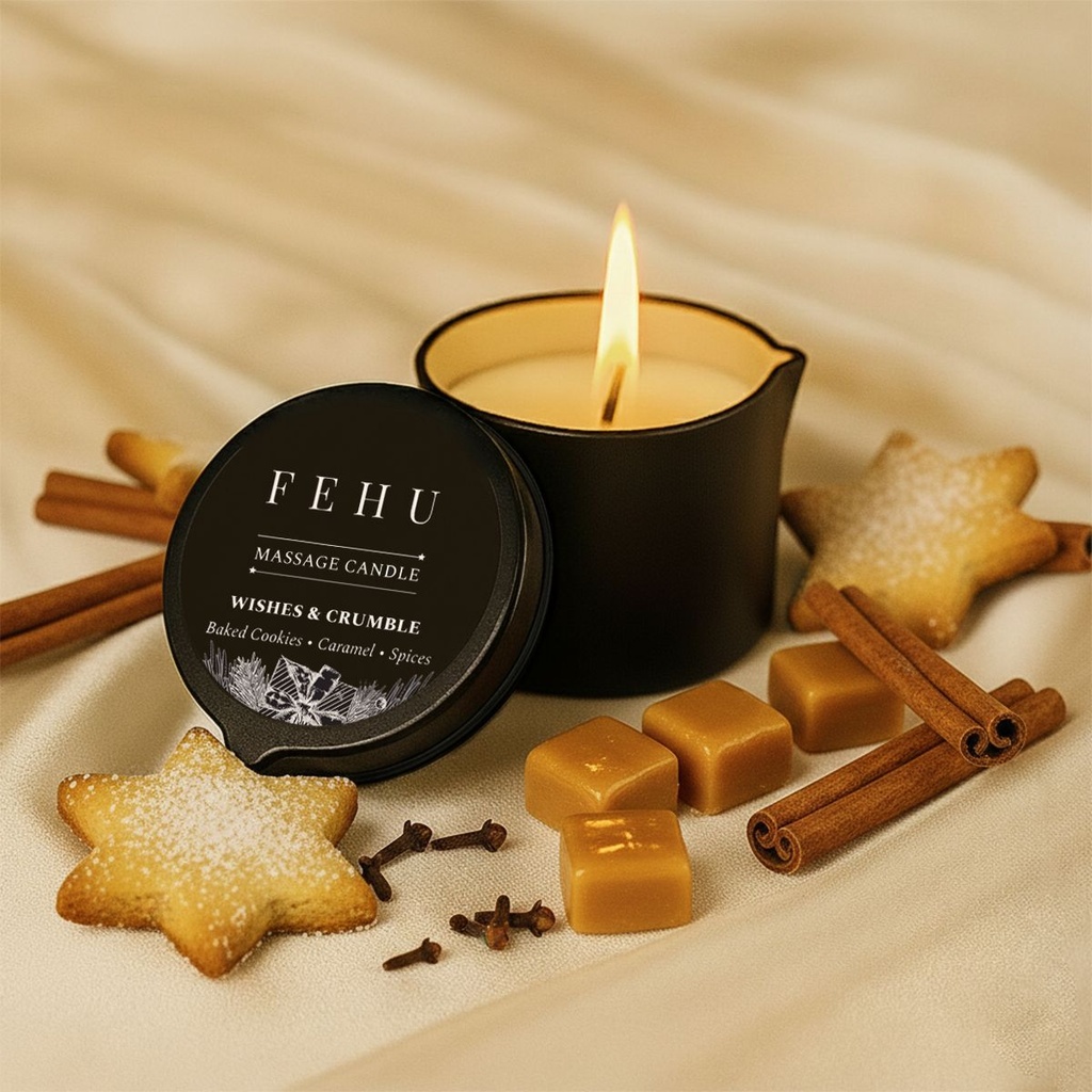 Massage candle wishes & crumble, 30 g (FEHU)