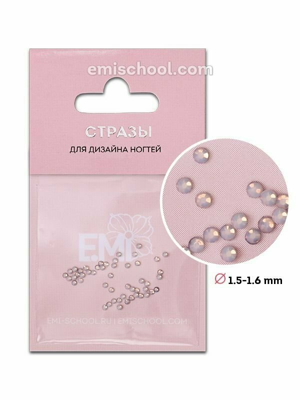 Rhinestones White Opal #4, 50 pcs