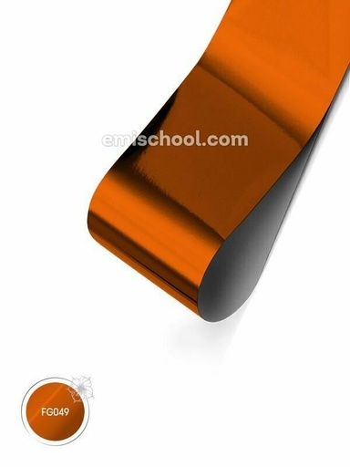 [FG049] Foil glossy Orange Copper, 1.5 m