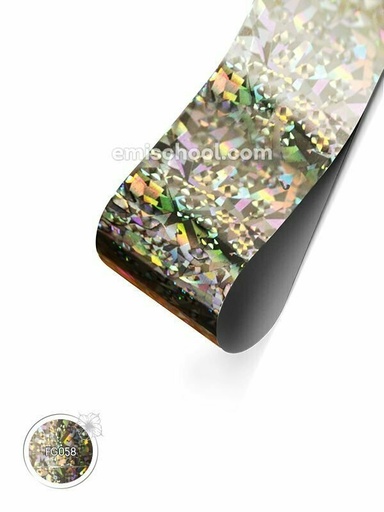 [FG029] Foil holographic silver Fine point, 1.5 m