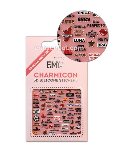 [CSSE03] Charmicon 3D Silicone Stickers Spain 3