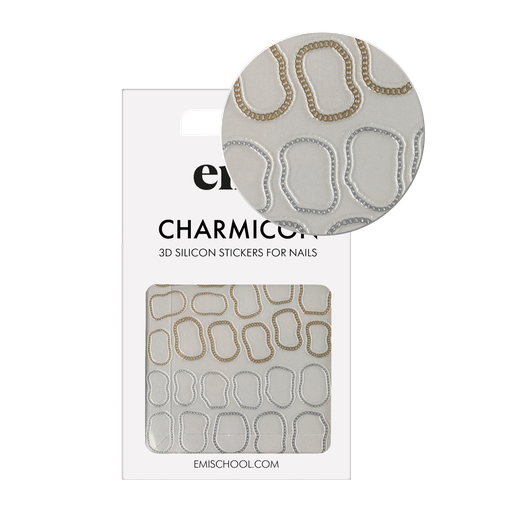 [CSS323] Charmicon 3D Silicone Stickers #241 Abstract chains