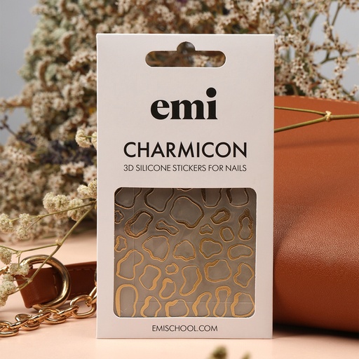 [CSS320] Charmicon 3D Silicone Stickers #238 Gold splotches