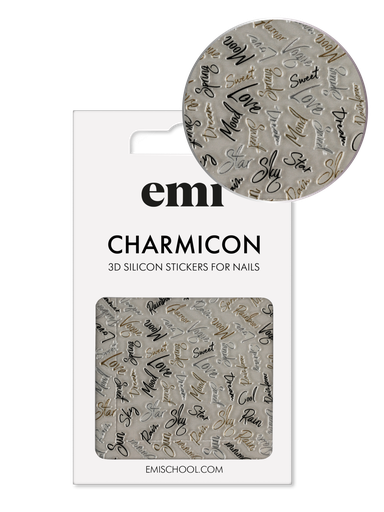 [CSS310] Charmicon 3D Silicone Stickers #228 Italics