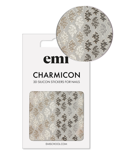 [CSS307] Charmicon 3D Silicone Stickers #225 Natural Pattern