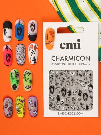 [CSS302] Charmicon 3D Silicone Stickers #220 Chaos