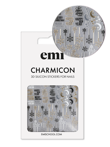 [CSS281] Charmicon 3D Silicone Stickers #199 Christmas Night