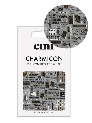 [CSS278] Charmicon 3D Silicone Stickers #196 Joy