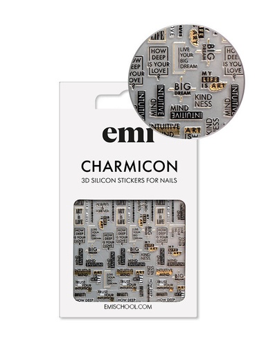 [CSS277] Charmicon 3D Silicone Stickers #195 Art is Life