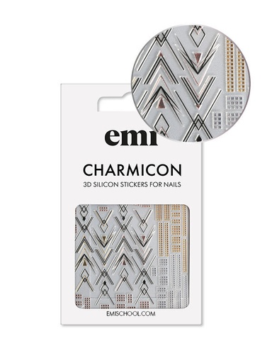 [CSS276] Charmicon 3D Silicone Stickers #194 Graceful Geometry