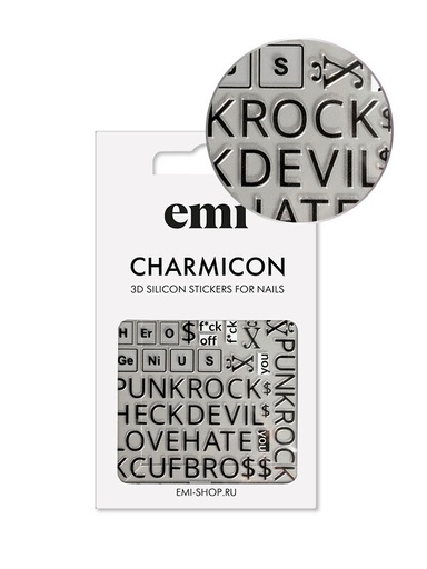 [CSS265] Charmicon 3D Silicone Stickers #183 Punk Rock