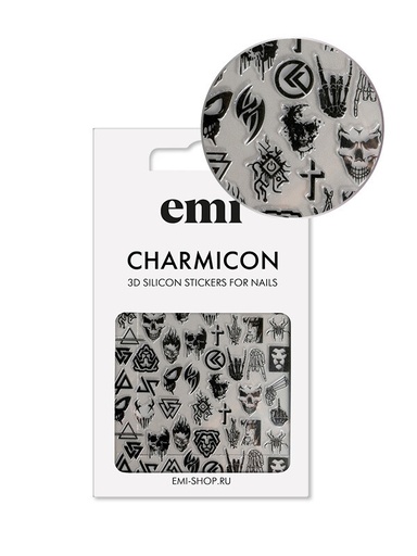 [CSS264] Charmicon 3D Silicone Stickers #182 Gothic