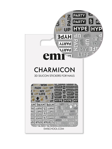 [CSS262] Charmicon 3D Silicone Stickers #180 Hype