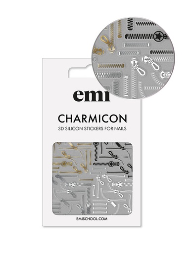 [CSS252] Charmicon 3D Silicone Stickers #170 Zipper