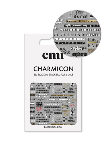 [CSS249] Charmicon 3D Silicone Stickers #167 Cheeky