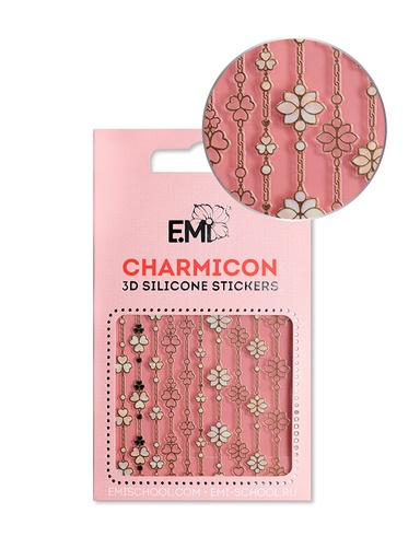 [CSS236] Charmicon 3D Silicone Stickers #154 Floral Art